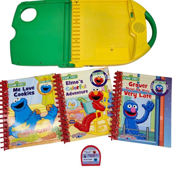 Sesame Street Story Reader 2.0 Electronic Reading System Three Books 1 Cartridge - Picture 2 of 10
